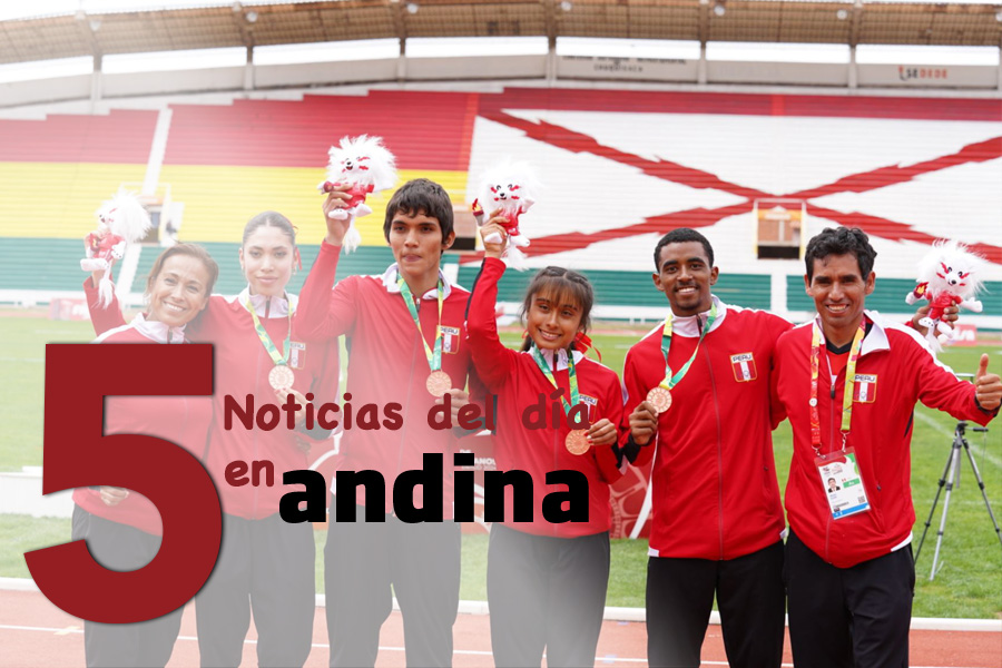 Las 5 del día: Perú sumó cien medallas en los Juegos Bolivarianos de la Juventud 2024